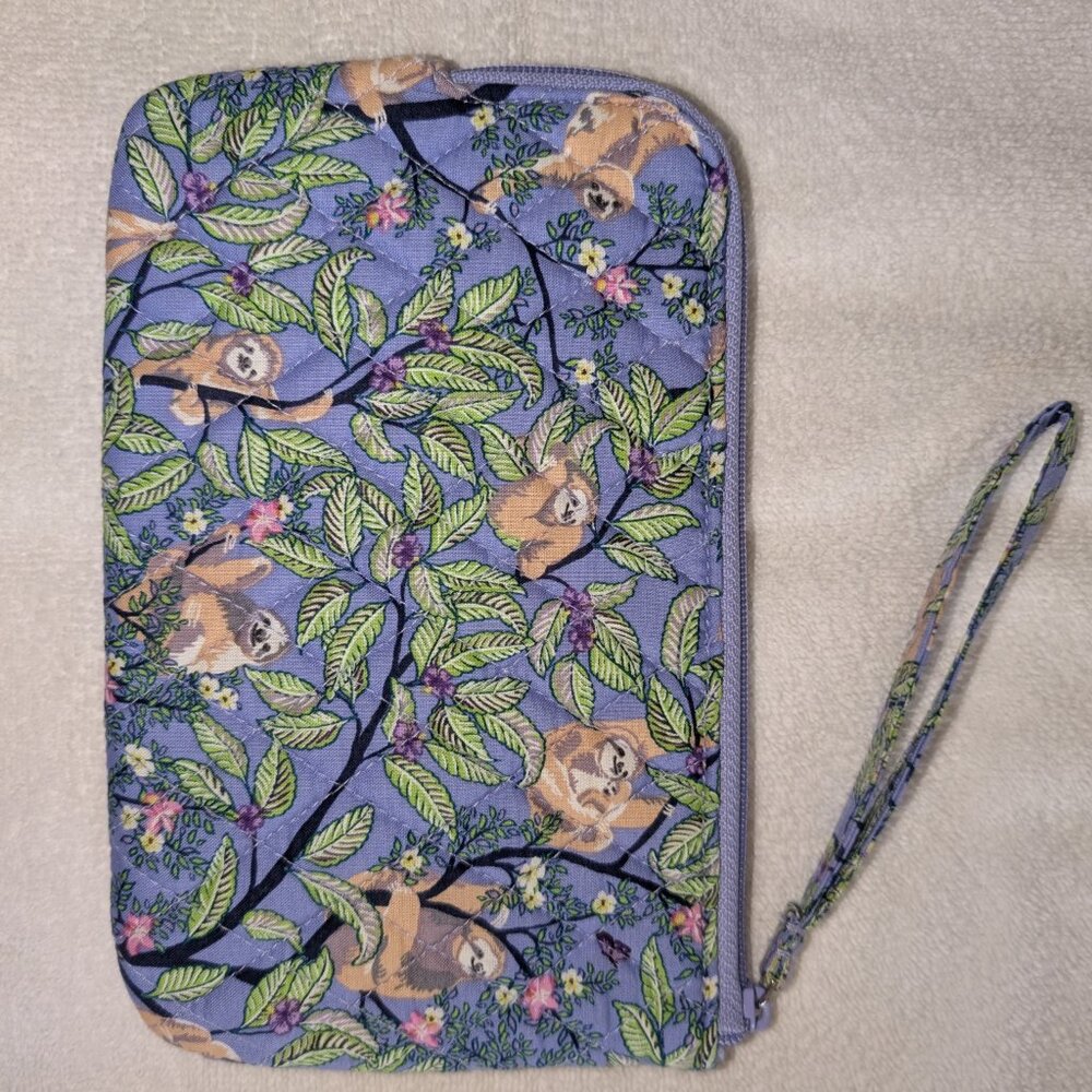Vera Bradley RFID All Day Wristlet In Hanging Around Purple - Picture 2 of 4